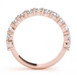 Diamond Wedding Ring, Round Shape, in Rose Gold - 85208