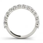 Diamond Wedding Ring, Round Shape, in White Gold - 85208