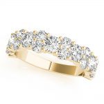 Diamond Wedding Ring, Round Shape, in Yellow Gold - 85208