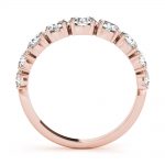 Multirow Wedding Ring, Round Shape, in Rose Gold - 85210