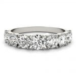 Multirow Wedding Ring, Round Shape, in Platinum - 85210