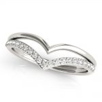 Fashion Wedding Ring, Pear Shape, in White Gold - 85216