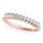 Diamond Wedding Ring, in Rose Gold - 85235