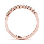 Diamond Wedding Ring, in Rose Gold - 85235