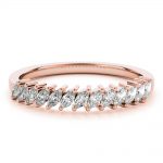 Diamond Wedding Ring, in Rose Gold - 85235