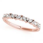 Diamond Wedding Ring, in Rose Gold - 85236