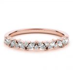 Diamond Wedding Ring, in Rose Gold - 85236