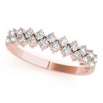 Double Row Wedding Ring, in Rose Gold - 85237