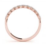 Double Row Wedding Ring, in Rose Gold - 85237