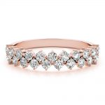 Double Row Wedding Ring, in Rose Gold - 85237