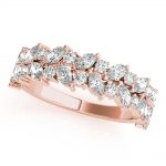 Double Row Wedding Ring, in Rose Gold - 85238