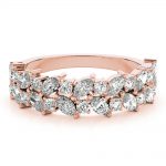 Double Row Wedding Ring, in Rose Gold - 85238