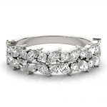 Double Row Wedding Ring, in Platinum - 85238