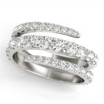 Split Shank Fashion Ring, in White Gold - 85239