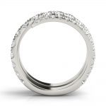 Split Shank Fashion Ring, in White Gold - 85239