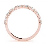 Diamond Wedding Ring, in Rose Gold - 51165