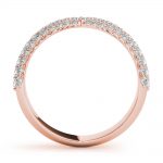 Fashion Wedding Ring, in Rose Gold - 85250