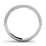 Fashion Wedding Ring, in White Gold - 85250