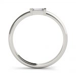 Fashion Wedding Ring, Baguette Shape, in White Gold - 85268