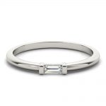 Fashion Wedding Ring, Baguette Shape, in Platinum - 85268