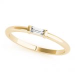 Fashion Wedding Ring, Baguette Shape, in Yellow Gold - 85268