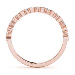 Fashion Wedding Ring, in Rose Gold - 85269