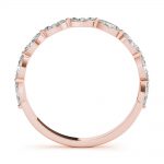 Diamond Wedding Ring, in Rose Gold - 85230