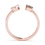 Oval & Emerald Fashion Ring, in Rose Gold - 85285