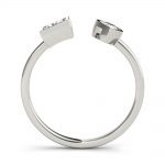 Pear & Princess Fashion Ring, in White Gold - 85286