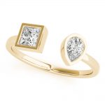 Pear & Princess Fashion Ring, in Yellow Gold - 85286