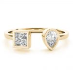 Pear & Princess Fashion Ring, in Yellow Gold - 85286