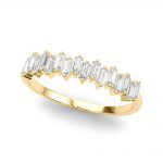 Straight Baguette Wedding Ring, in Yellow Gold - 85318