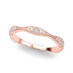 Diamond Wedding Ring, in Rose Gold - 85319