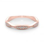 Diamond Wedding Ring, in Rose Gold - 85319