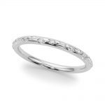 Diamond Wedding Ring, in White Gold - 51168