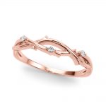 Diamond Wedding Ring, in Rose Gold - 51169