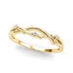 Diamond Wedding Ring, in Yellow Gold - 51169