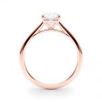 Solitaire Engagement Ring, Cushion Shape, in Rose Gold - 85195