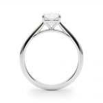 Solitaire Engagement Ring, Cushion Shape, in White Gold - 85195