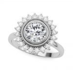 Solitaire Engagement Ring, Round Shape, in Platinum - 85341