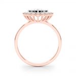 Solitaire Engagement Ring, Oval Shape, in Rose Gold - 85342