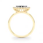 Solitaire Engagement Ring, Oval Shape, in Yellow Gold - 85342