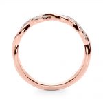 Diamond Wedding Ring, in Rose Gold - 51173