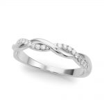 Diamond Wedding Ring, in White Gold - 51173