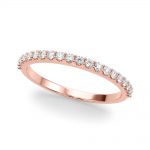 Diamond Wedding Ring, in Rose Gold - 51176