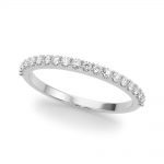 Diamond Wedding Ring, in White Gold - 51176