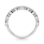 Diamond Wedding Ring, in White Gold - 51179