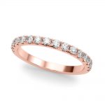 Diamond Wedding Ring, in Rose Gold - 51181