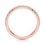 Diamond Wedding Ring, in Rose Gold - 51181