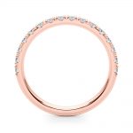 Diamond Wedding Ring, in Rose Gold - 51183